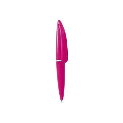 Mini bolígrafo colores brillantes y gran clip Fucsi