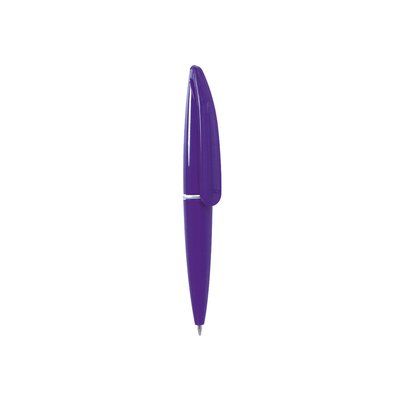 Mini bolígrafo colores brillantes y gran clip Morado