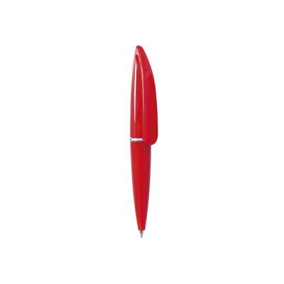 Mini bolígrafo colores brillantes y gran clip Roj