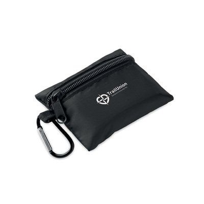 Mini botiquín en bolsita con mosquetón