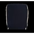 Mochila con cordones blancos de algodón Navy