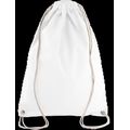 Mochila con cordones blancos de algodón White