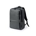 Mochila RPET Acolchada 3 Bolsillos Frontales Gri