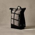 Mochila roll-top en canvas reciclado Negro