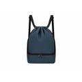 Mochila PU cierre cordón y bolsillo para zapatos Mar