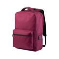 Mochila 15" con cable micro USB Roj