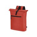 Mochila de poliéster RPET rolltop Roj