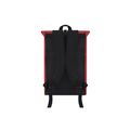Mochila de suave PU con hebilla y bolsillo frontal