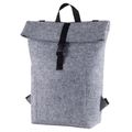 Mochila de fieltro RPET y cierre de clic Gris