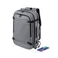 Mochila USB 17'' Portadocumentos con Seguridad Gri