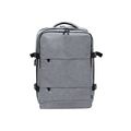 Mochila Mini Maleta USB 3 Compartimentos + Zapatos Gri