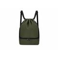 Mochila PU cierre cordón y bolsillo para zapatos Ver