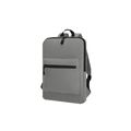 Mochila con bolsillo principal de cremallera Gri