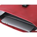 Mochila de suave PU con hebilla y bolsillo frontal