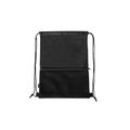 Mochila RPET de cuerdas con bolsillo frontal Neg