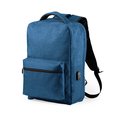 Mochila 15" con cable micro USB Azul