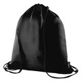 Mochila de colores de poliéster Negro