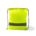 Mochila de cordones y banda reflectante