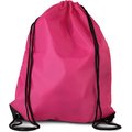 Mochila con cordones y esquinas reforzadas Magenta