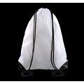 Mochila con cordones y esquinas reforzadas White