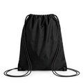 Mochila de cordones con ojales metálicos Negro