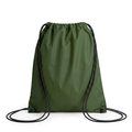 Mochila de cordones con ojales metálicos Verde Oscuro