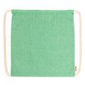 Mochila cuerdas de algodón reciclado 120 g/m² Verde Helecho
