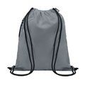 Mochila cuerdas Grande con Bolsillo Gris