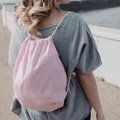 Mochila Cuerdas Poliéster Símil Algodón Asas Cordón
