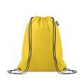 Mochila de cuerdas RPET 80 gr/m² Amarillo