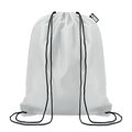 Mochila cuerdas Sostenible 190T Blanco