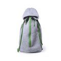 Mochila de cuerdas algodón imitación sudadera Verde