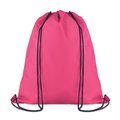 Mochila de cuerdas con bolsillo frontal con cremallera Fucsia