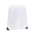 Mochila de cuerdas poliéster 210t cuerpo blanco Azul