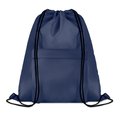 Mochila grande de cuerdas con bolsillo frontal Azul