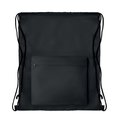 Mochila grande de cuerdas con bolsillo frontal