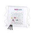Mochila infantil non-woven para colorear con motivos navideños Cdec