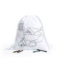 Mochila infantil non-woven para colorear con motivos navideños 