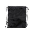 Mochila infantil de poliéster con cuerdas color negro Neg