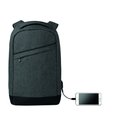 Mochila jaspeada antirrobo para portátil 13' con salida USB 