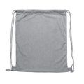 Mochila de pana con cuerdas Gris