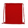 Mochila de pana con cuerdas Rojo TALLA ÚNICA ADULTO