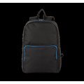 Mochila Poliéster Acolchada Black / Royal Blue
