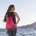 Mochila en poliéster con cuerdas extra gruesas