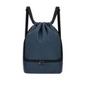 Mochila PU cierre cordón y bolsillo para zapatos Mar