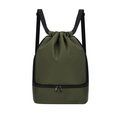 Mochila PU cierre cordón y bolsillo para zapatos Ver