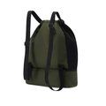 Mochila PU cierre cordón y bolsillo para zapatos