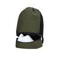 Mochila PU cierre cordón y bolsillo para zapatos