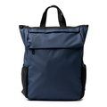 Mochila de PU con solapa exterior con bolsillos Marino