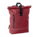 Mochila rolltop PU portátil 15 Burdeos